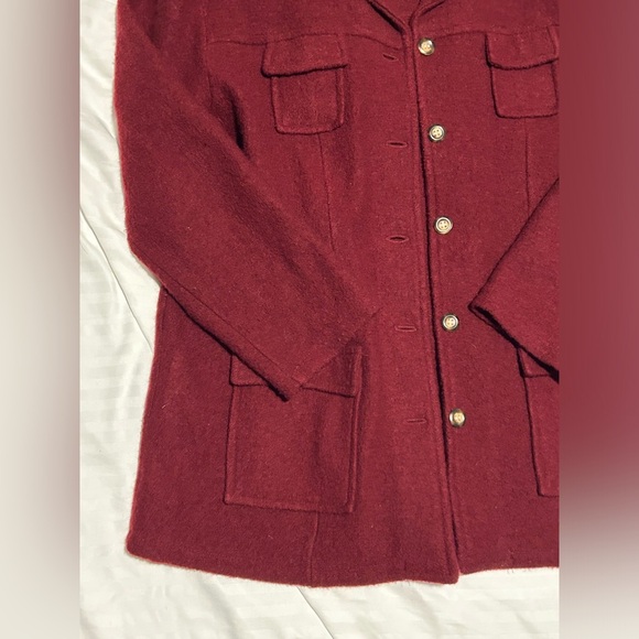 Casual Corner Wool Long Coat with Buttons - XL - Picture 4 of 9